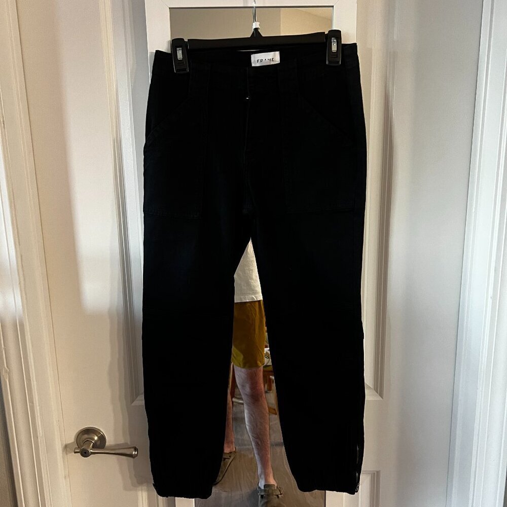 FRAME Denim Black Jogger Jeans Size 28